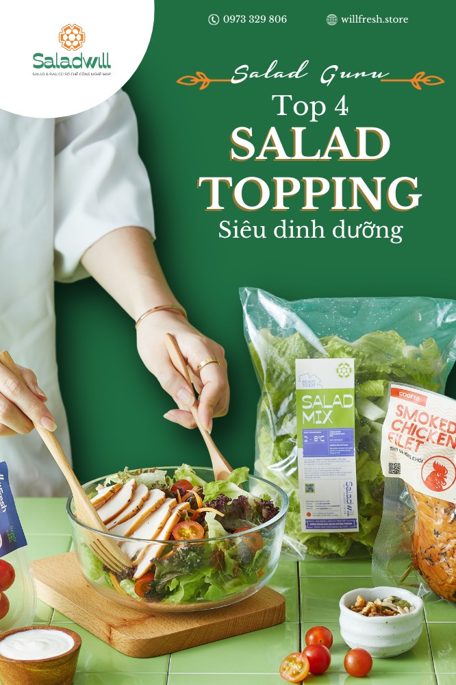 Tổng hợp 4 loại Topping tự nhiên cho salad