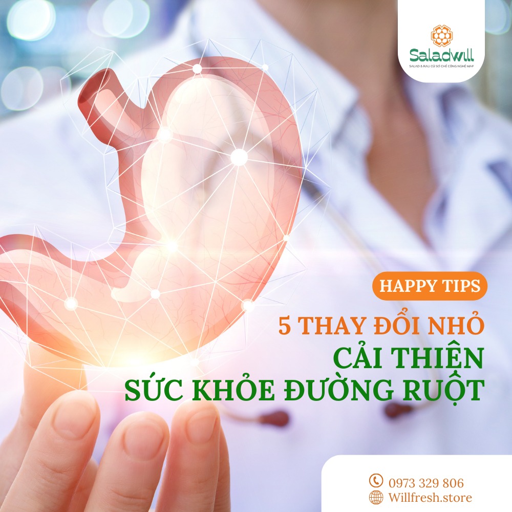 Cải thiện đường ruột bằng 5 thay đổi nhỏ