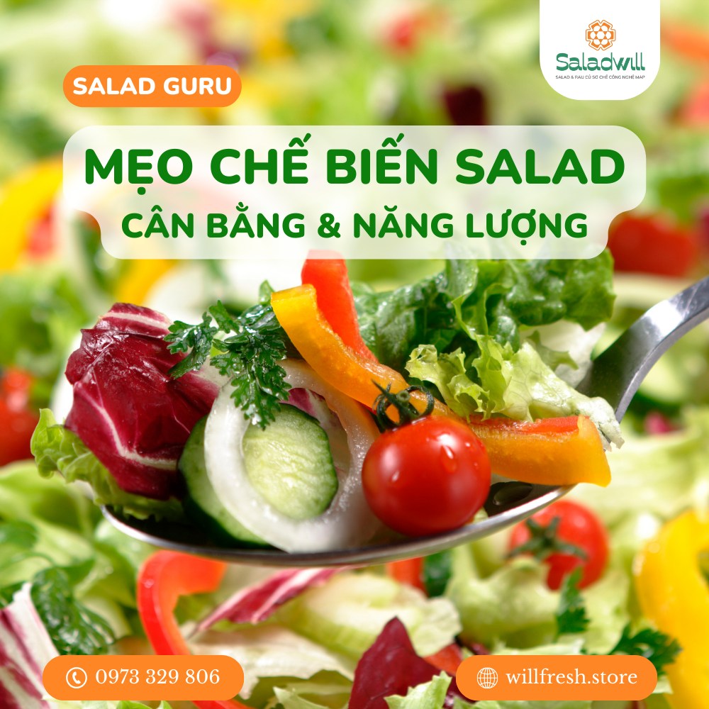 Quy tắc để chế biến một món salad cân bằng, năng lượng