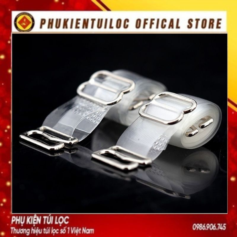 Set 2 Dây Đai Quai Áo Lót Ngực Trong Suốt - Nhựa Dẻo Dai Siêu Bền Dễ Dàng Điều Chỉnh, Chống Trượt- Phukientuiloc.com