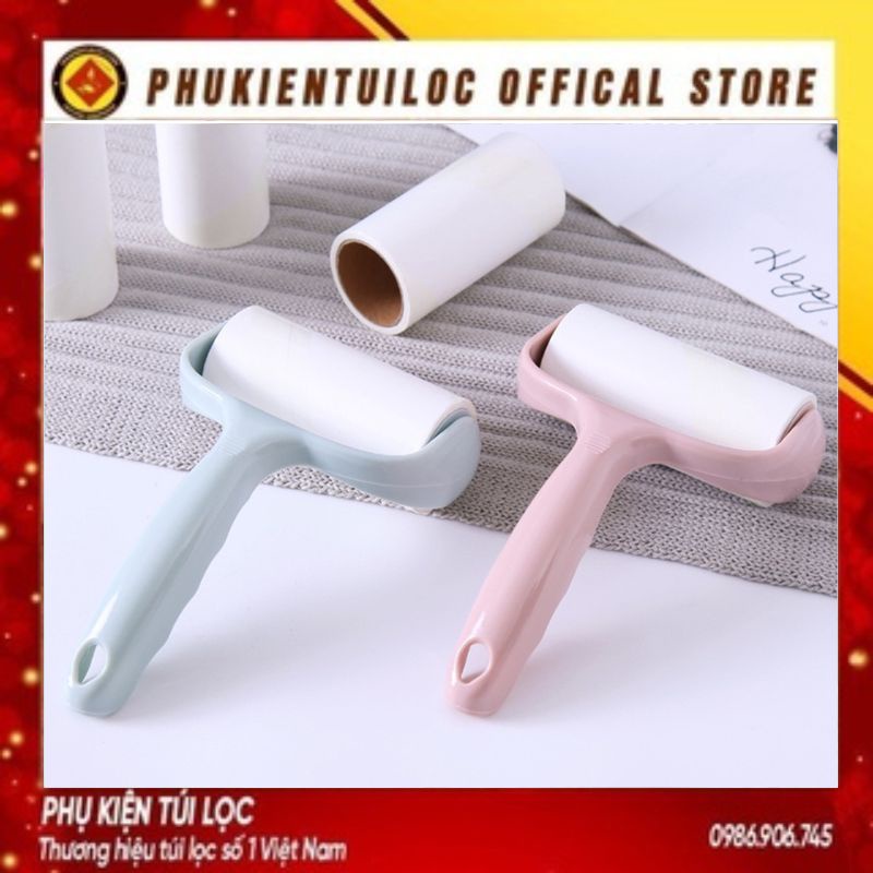 Cây Lăn Dính Bụi Bẩn K8 KIỂU NGANG - Con Lăn Làm Sạch Quần Áo, Sofa, Dính Lông Chó Mèo, Sợi Chỉ Vụn- Phukientuiloc.com