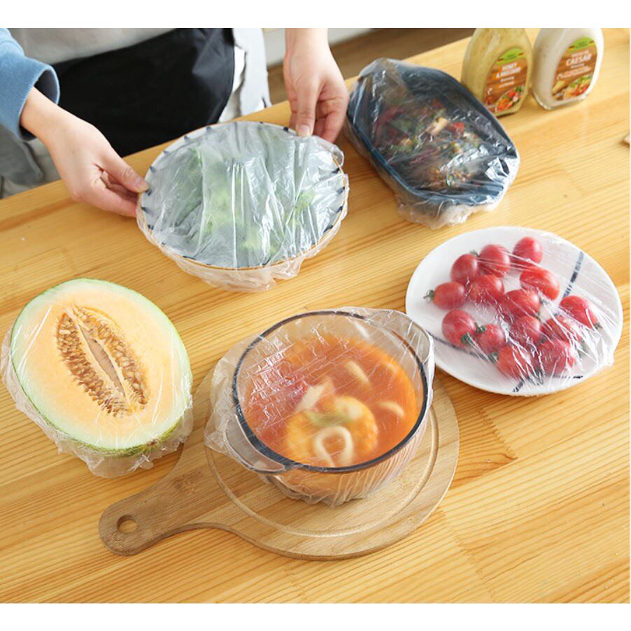 Màng bọc thực phẩm có túi gấu set 100 chiếc- Phukientuiloc.com