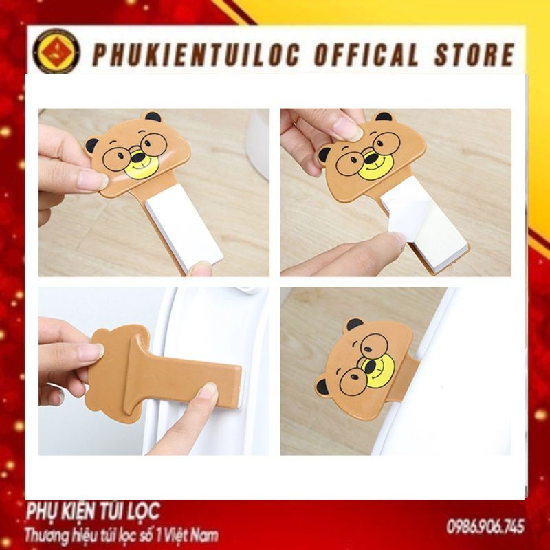 Miếng Dán Nâng Nhấc Mở Lật Nắp Bồn Cầu HỌA TIẾT HOẠT HÌNH - Dụng Cụ Tay Cầm Vệ Sinh Sạch Sẽ- Phukientuiloc.com