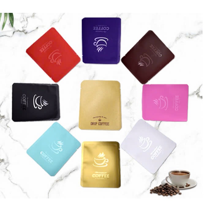 Bao bì túi thiếc đựng trà,cafe đóng gói trà niêm phong 3 mặt đóng đa dạng màu sắc PHUKIENTUILOC 10X12.5CM