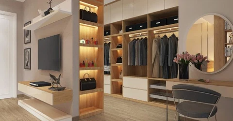 Phòng thay đồ (Closet) trong nhà – Không gian sống nên có của phụ nữ hiện đại