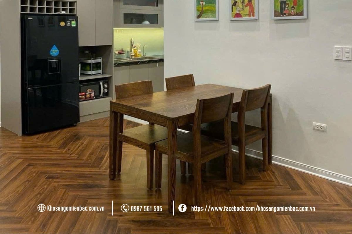Báo giá sàn gỗ xương cá cốt nâu RC-8800