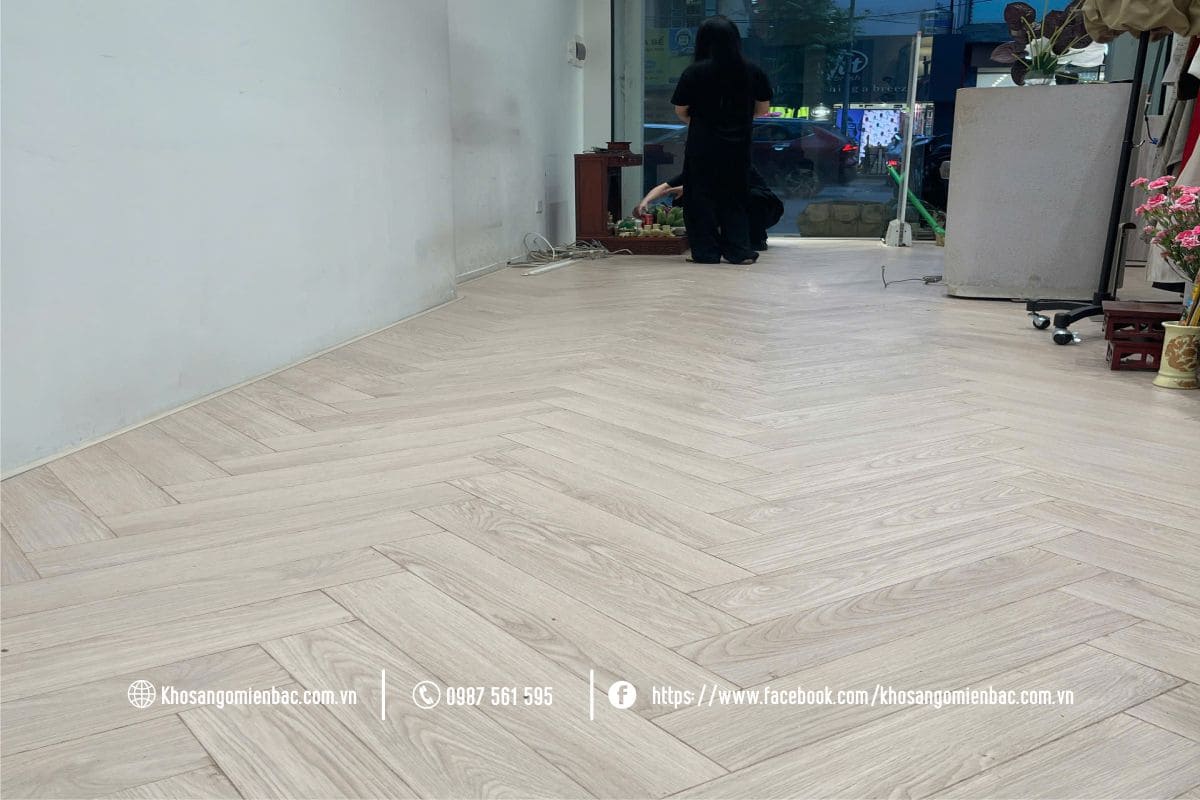 Báo giá sàn gỗ xương cá cốt nâu RC-8838 tại Thái Nguyên