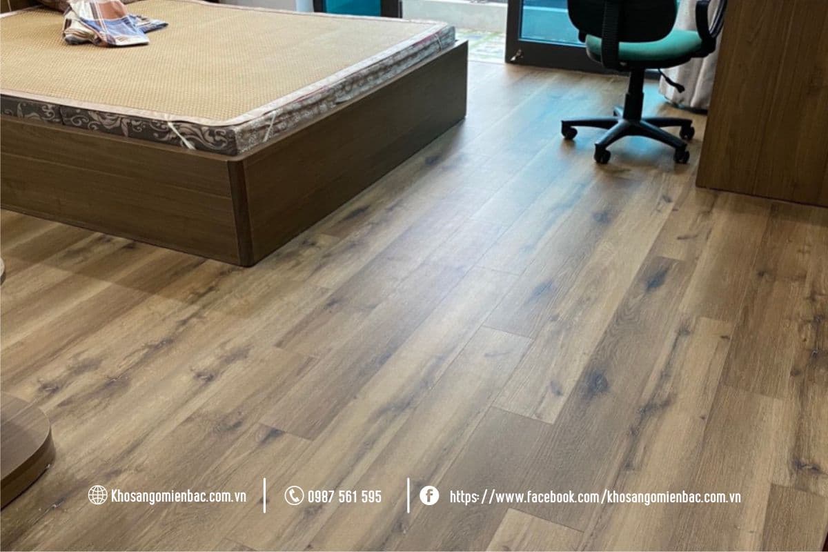 Cung cấp Sàn nhựa Vfloor 6mm-V608 tại Ecopark