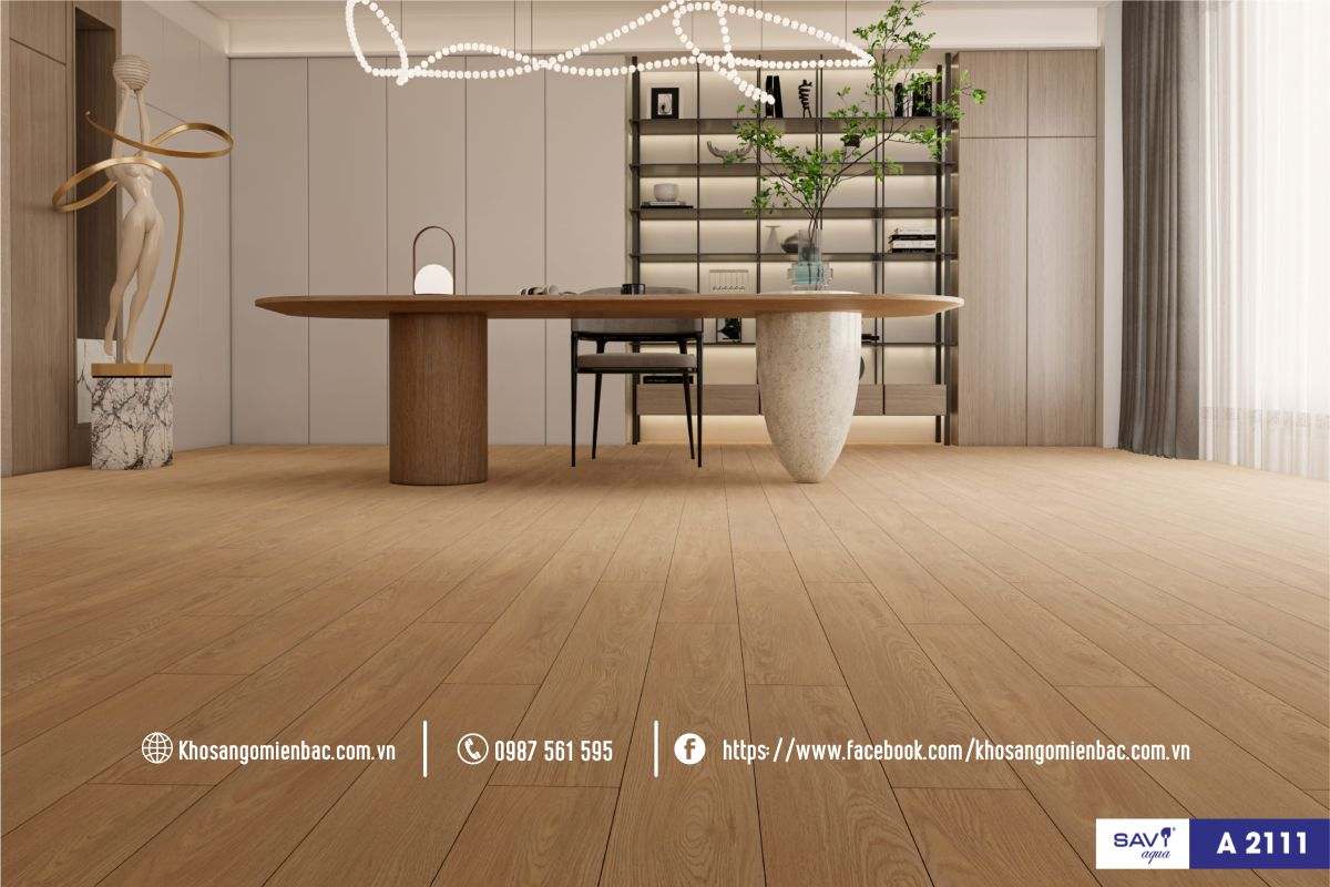 Sàn gỗ cốt xanh Savi Aqua A2111