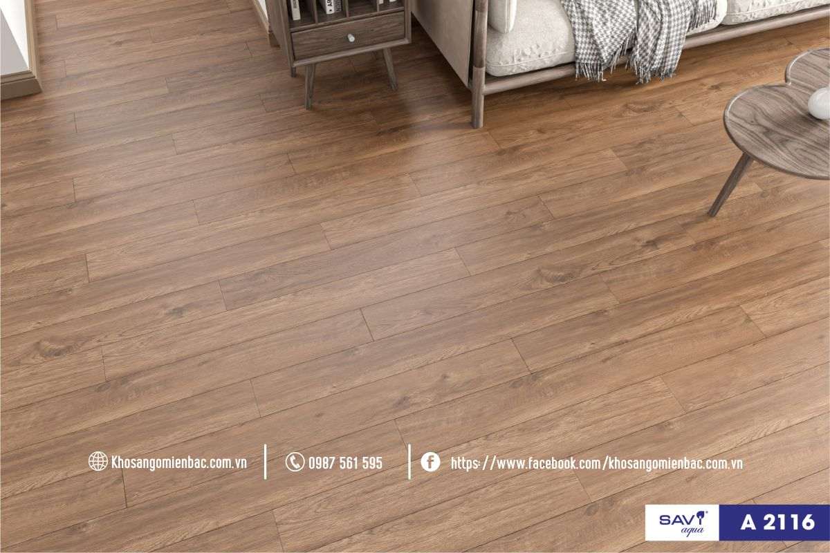 Sàn gỗ cốt xanh Savi Aqua A2116 cao cấp