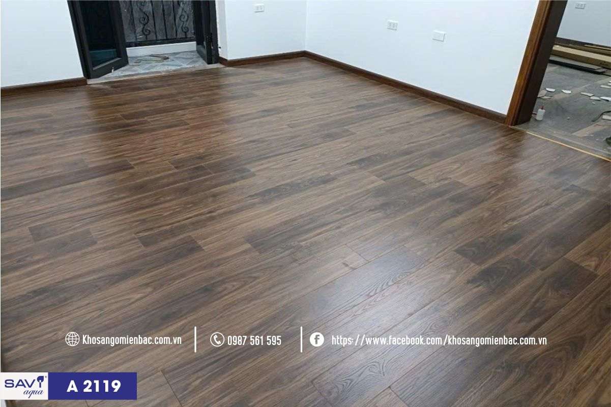 Sàn gỗ cốt xanh Savi Aqua A2119 cao cấp