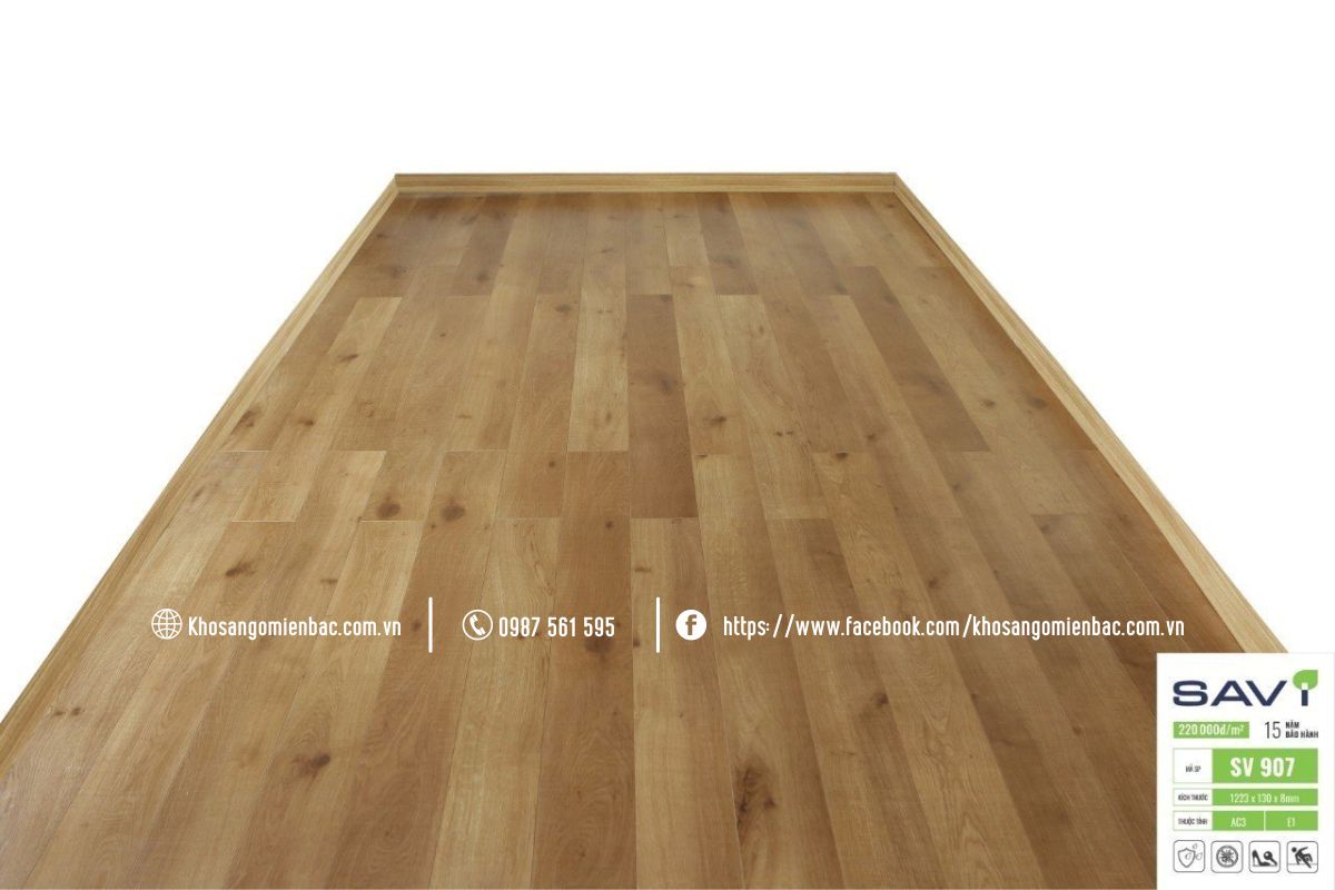 Sàn gỗ Savi SV907 -8mm giá rẻ