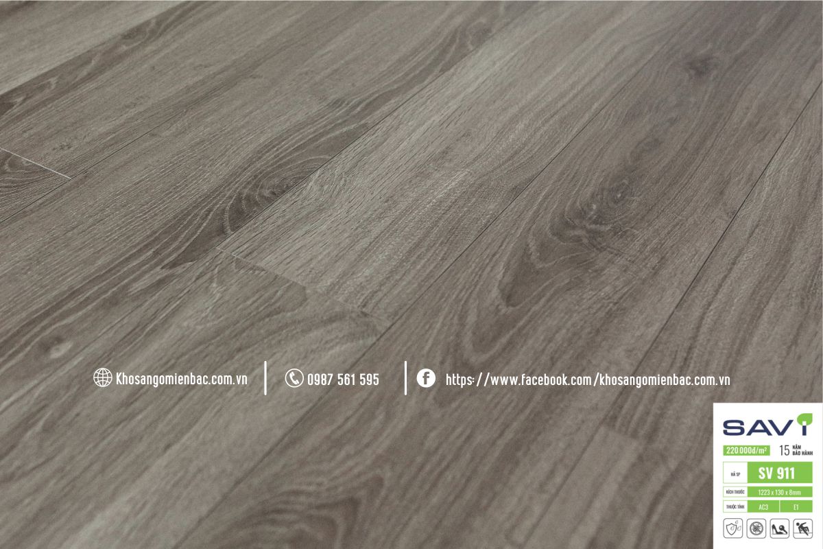 Sàn gỗ Savi SV911 - 8mm giá rẻ