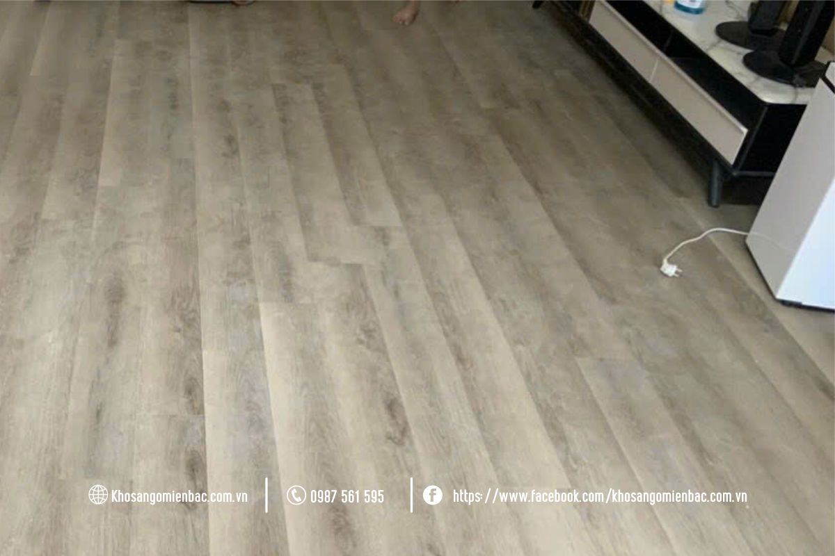 Thi Công Sàn Nhựa Glotex 6mm - C602 tại Vĩnh Phúc