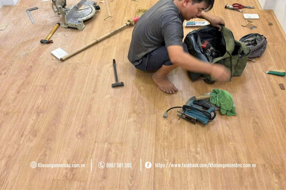 Thi công Sàn gỗ Robina O134 tại Hà Nội