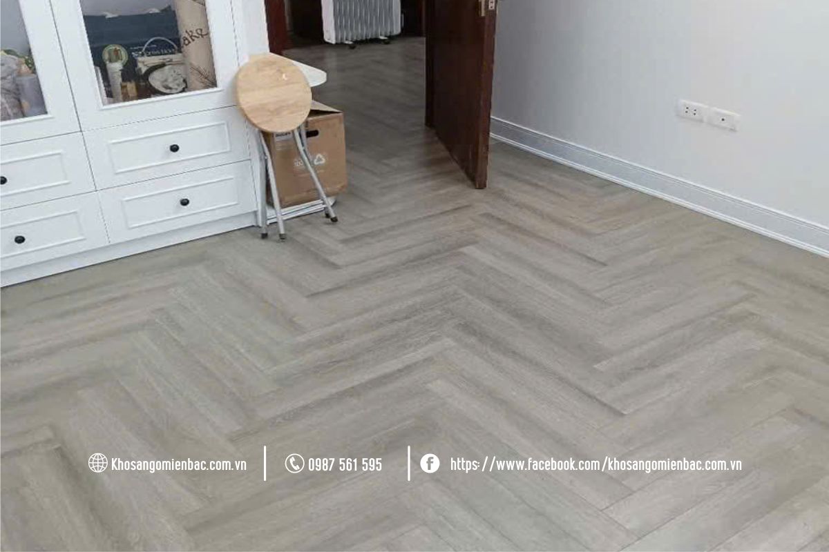 Thi công sàn gỗ xương cá cốt xang GC7-04 tại Phú Thọ