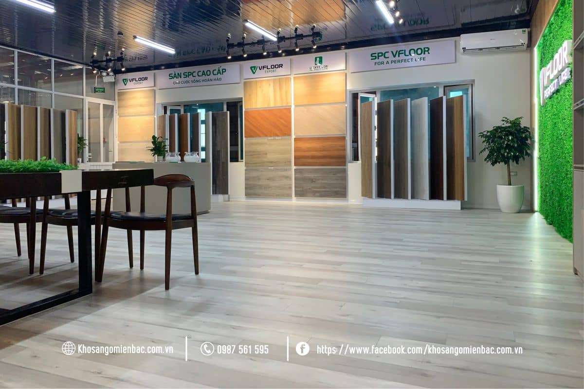 Thi công sàn nhựa Vfloor 6mm - V610
