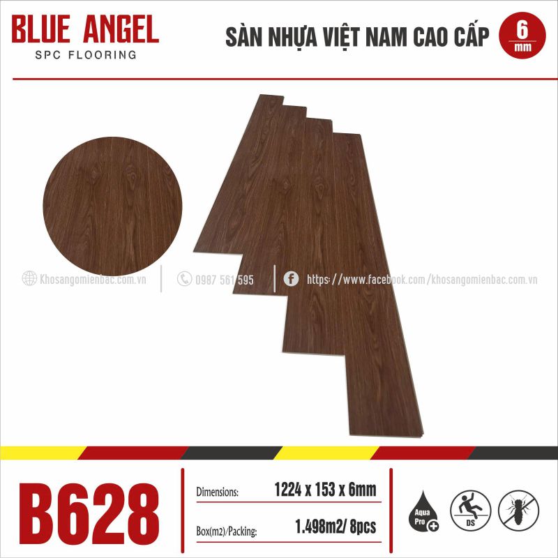 Sàn Nhựa Blue Angel B628