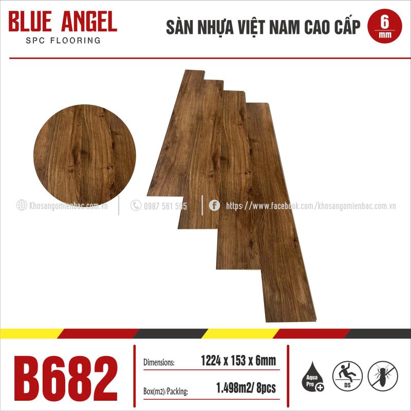 Sàn Nhựa Blue Angel B682