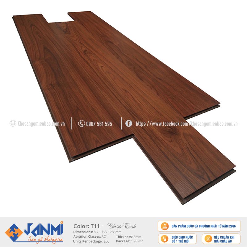 Sàn Gỗ Janmi T11