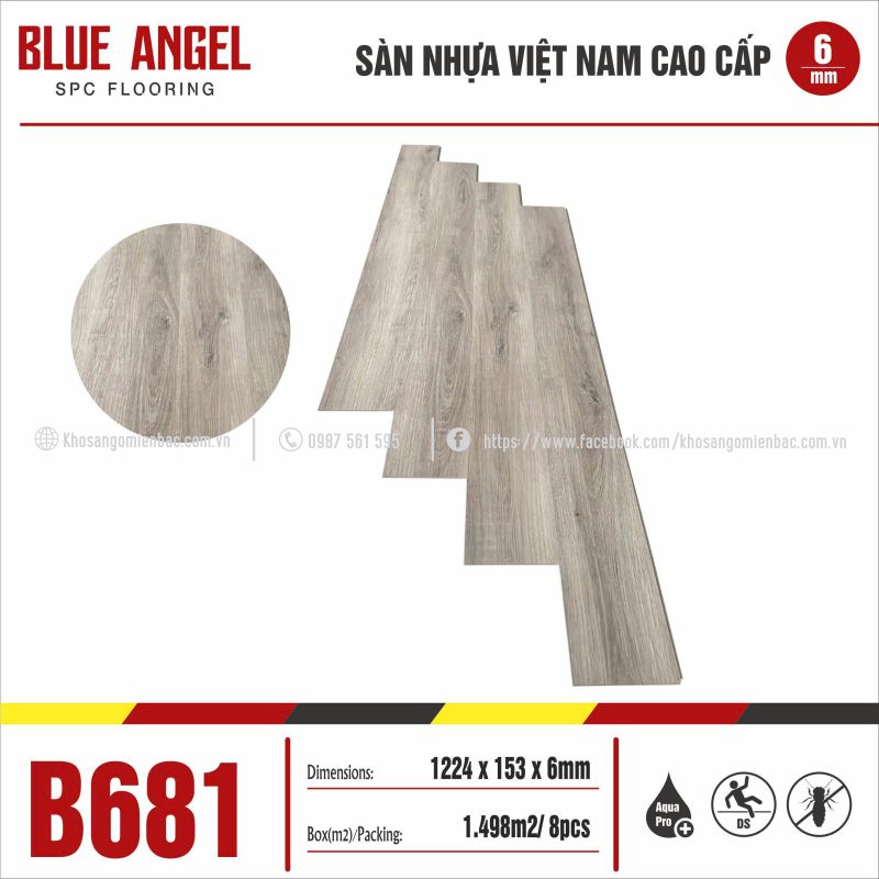 Sàn Nhựa Blue Angel B681