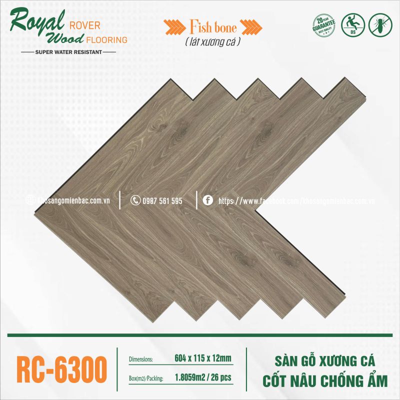 Sàn Gỗ Xương Cá Royal Wood Rover RC-6300