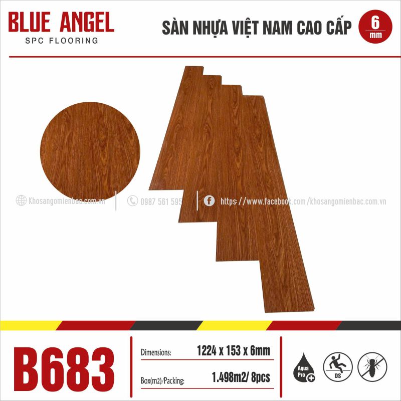 Sàn Nhựa Blue Angel B683