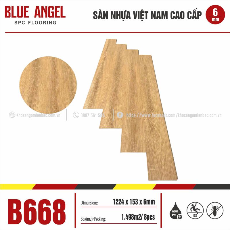 Sàn Nhựa Blue Angel B668