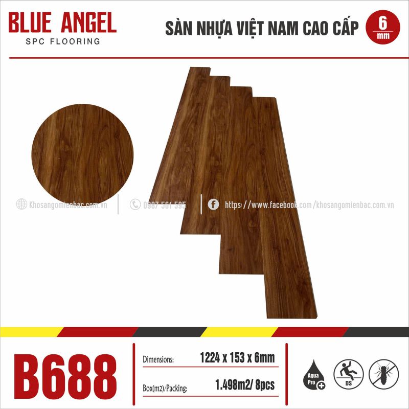 Sàn Nhựa Blue Angel B688