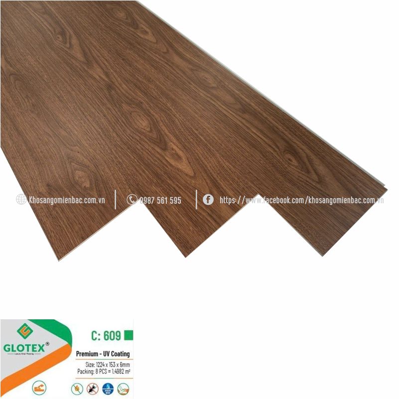 Sàn Nhựa Glotex C609