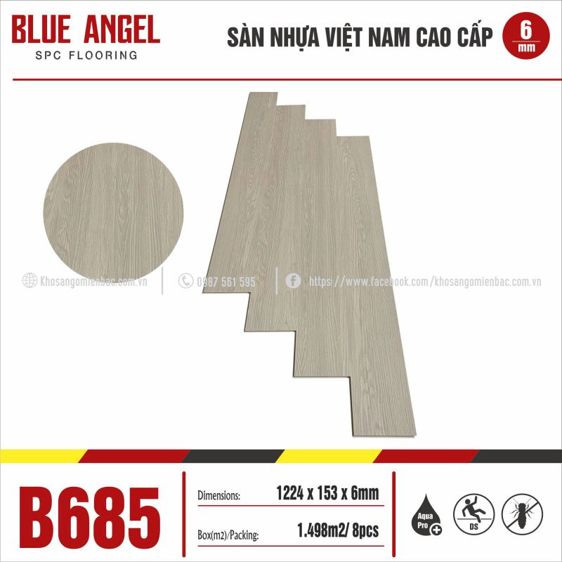 Sàn Nhựa Blue Angel B685