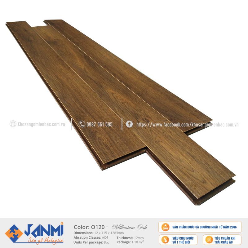 Sàn Gỗ Janmi O120 12mm