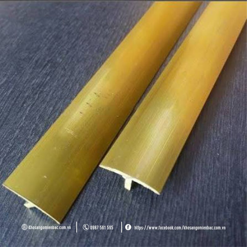 Nẹp T Đồng Trang Trí Mặt Trơn