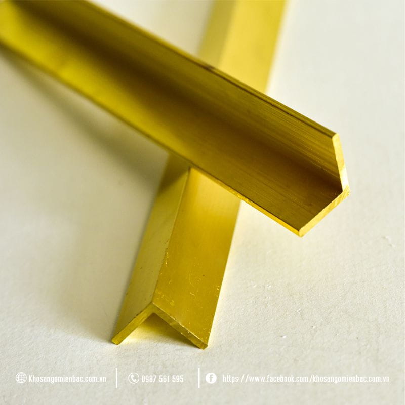 Nẹp V Đồng trang trí
