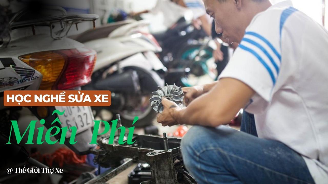 Học nghề sửa xe máy miễn phí ở đâu