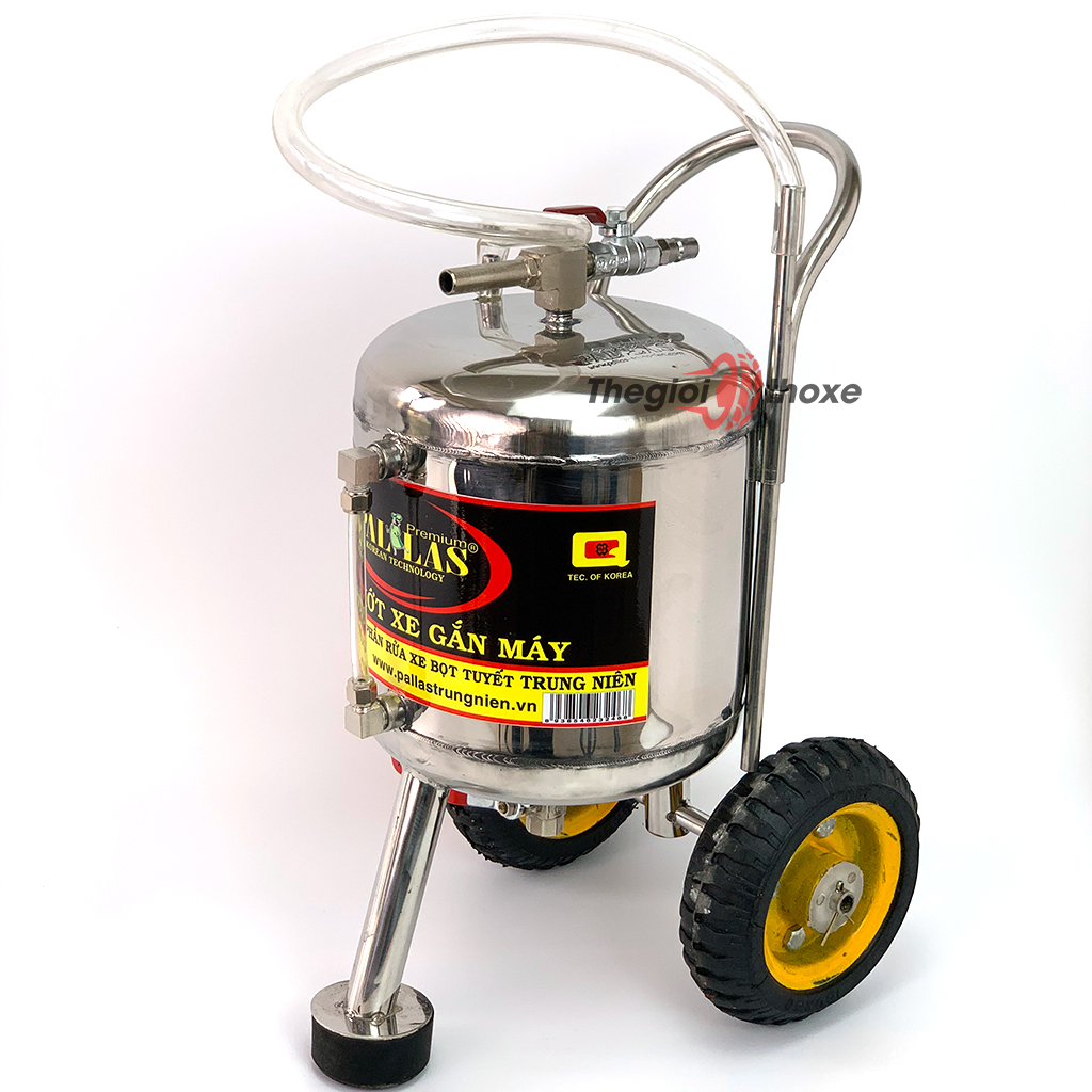 Bình hút nhớt xe máy Inox Pallas 8 Lít - Chuyên dùng cho tiệm sửa xe