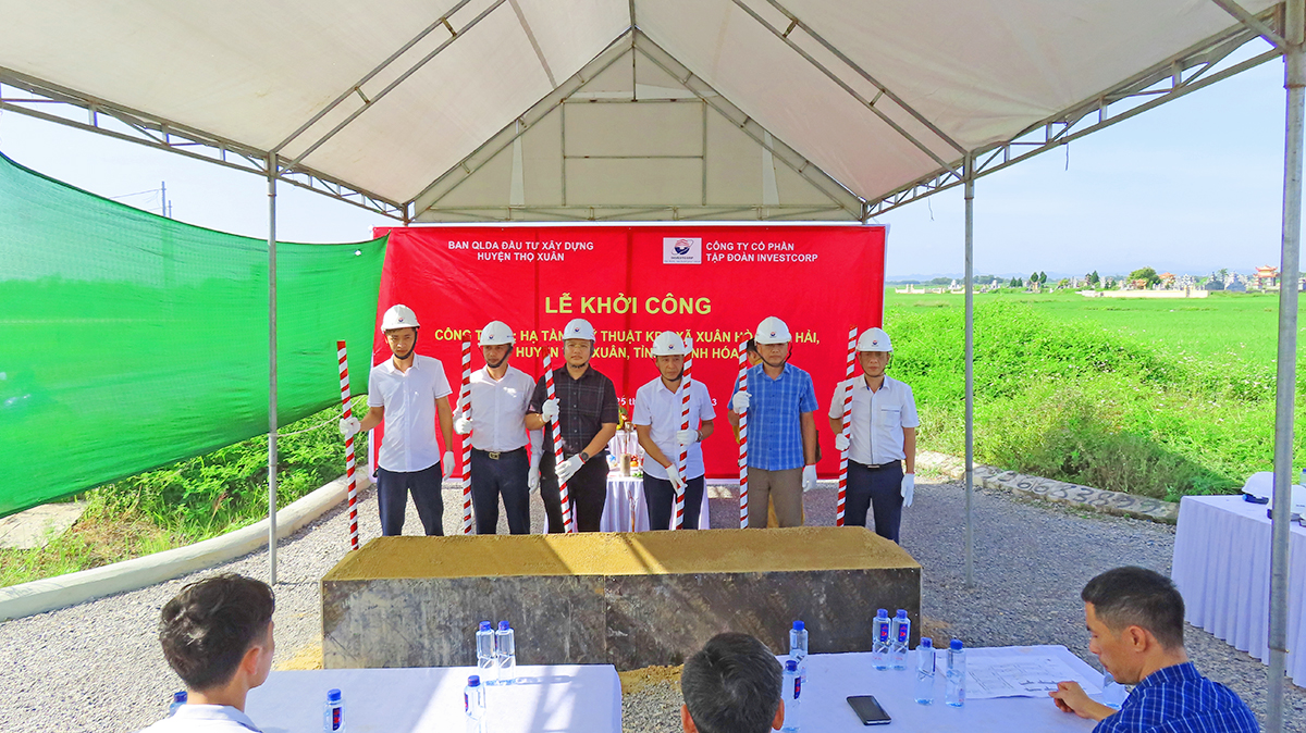 Lễ khởi công Dự án Hạ tầng kỹ thuật khu dân cư xã Xuân Hòa - Thọ Hải, huyện Thọ Xuân, tỉnh Thanh Hóa