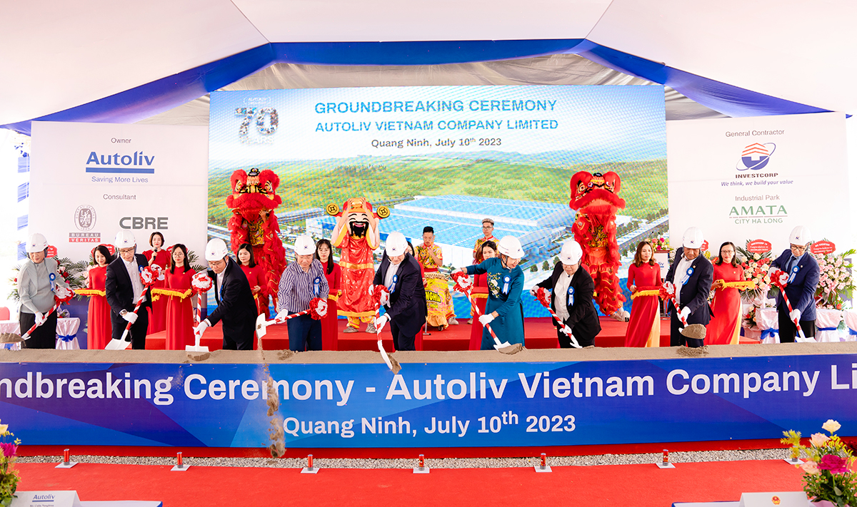 Lễ động thổ - Khởi công dự án Công ty TNHH Autoliv Việt Nam