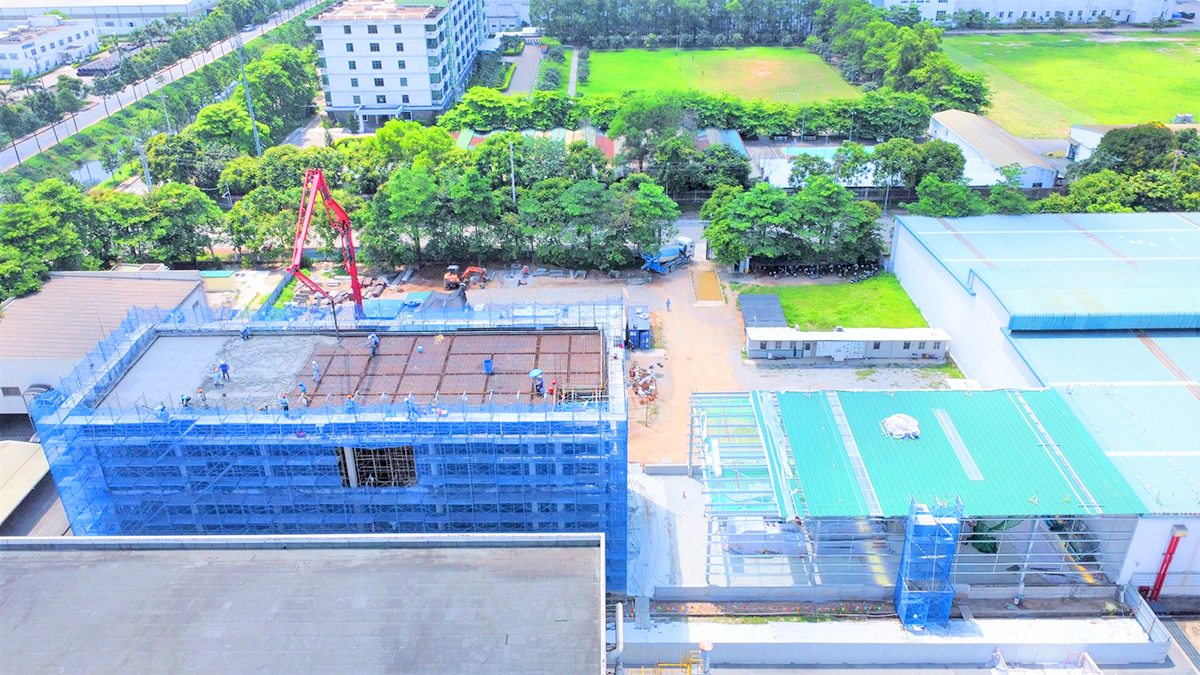 Cập nhật tiến độ thi công dự án tháng 06/2023 - Dự án nhà máy Toyo INK Việt Nam giai đoạn 3