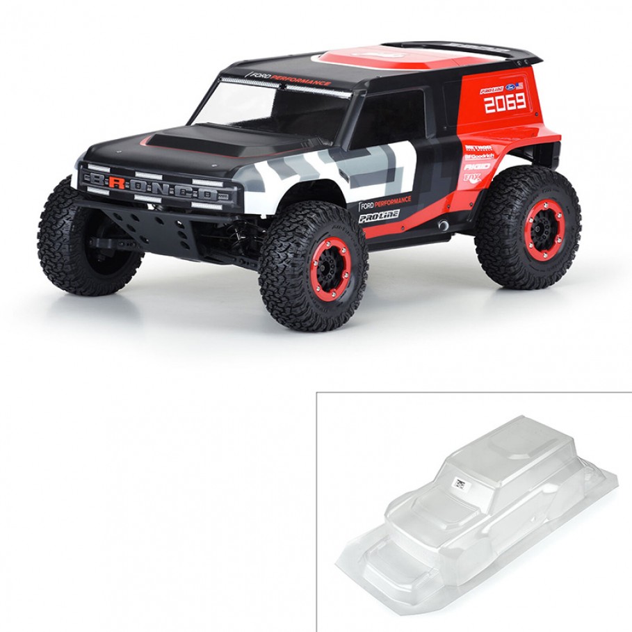 Pro-Line 3586-00 FORD BRONCO R CLEAR BODY SET FOR 1/10 RC SHORT COURSE
