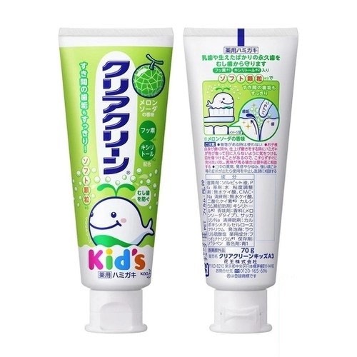 Kem Đánh Răng Trẻ Em Kao Clear Clean Hương Dưa Lưới 70g