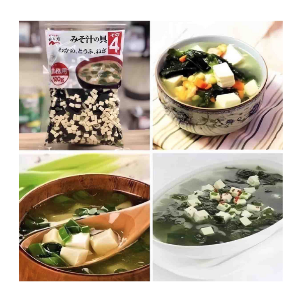 Rong Biển Đậu Hũ Non Sấy Khô Nấu Canh_ Nhật Bản Gói 100g