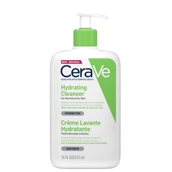 Sữa Rửa Mặt Cerave Hydrating Cleanser 473ml  (Da Thường+Khô)