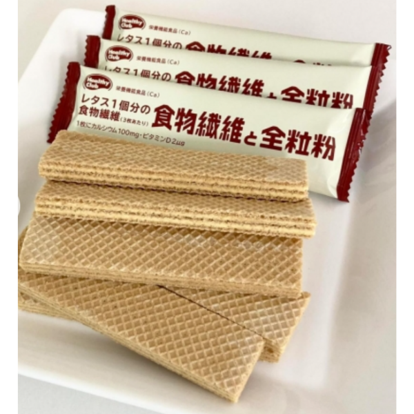 Bánh xốp Hamada Heathy bổ sung canxi  & Chất Xơ Vị Lúa Mì