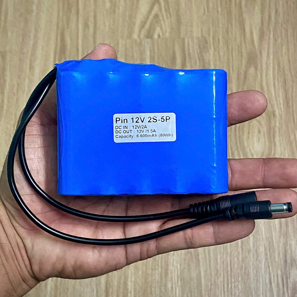 Pin lưu điện 12V 6.600mAh 80Wh 2S-5P