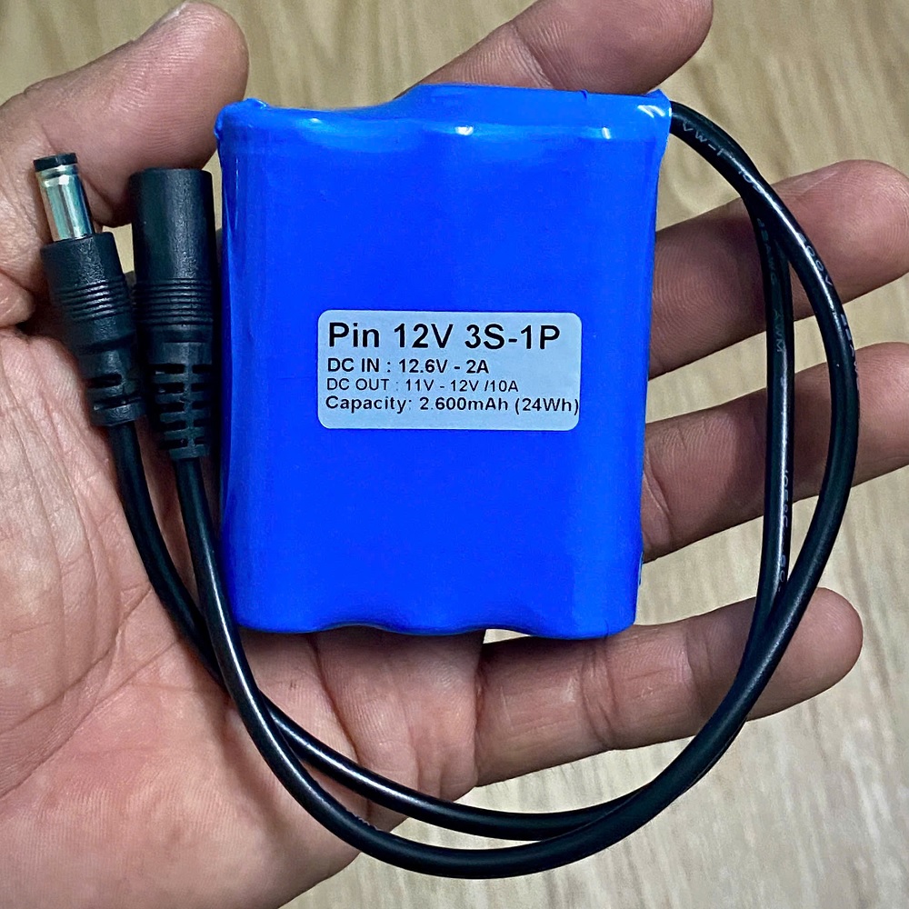 Pin lưu điện 12V 2.600mAh 24Wh 3S-1P