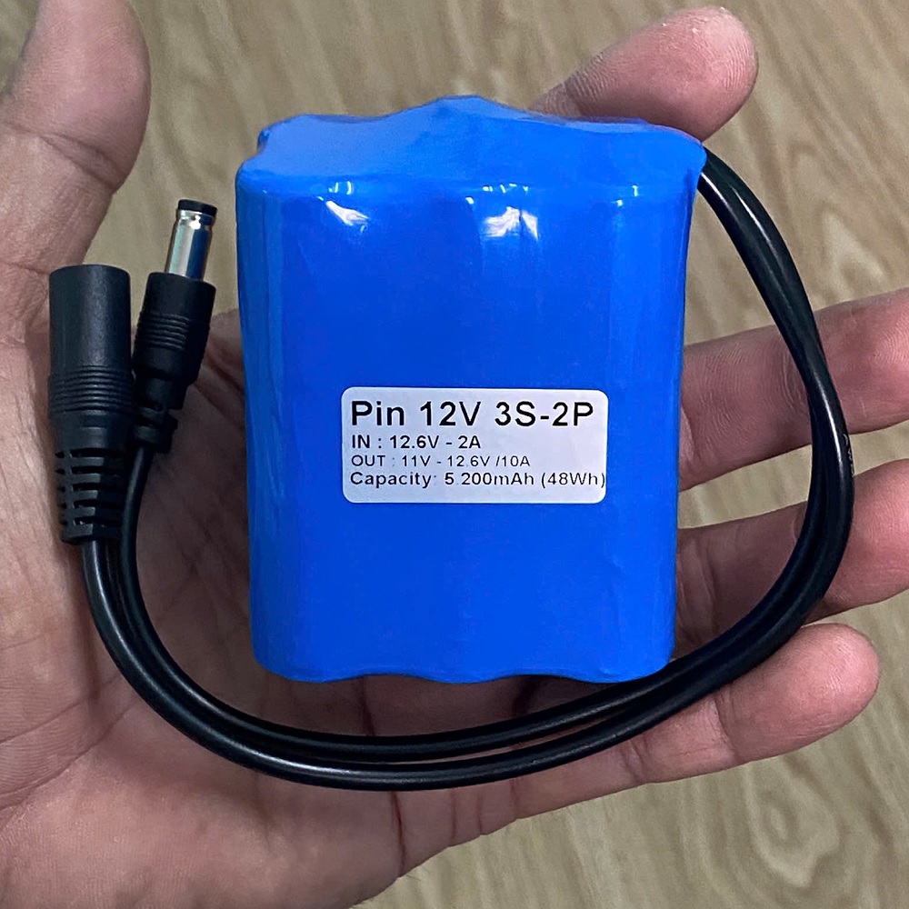 Pin lưu điện camera 12V 5.200mAh 48Wh 3S-2P