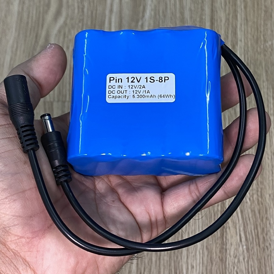 Pin lưu điện 12V 5.300mAh 64Wh 1S-8P