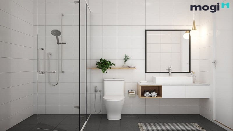 Thi công nội thất phòng tắm hiện đại nhà chị Hằng - Hà Nội