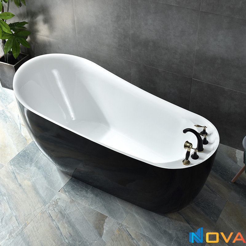 Bồn tắm ngâm đặt sàn nhựa acrylic